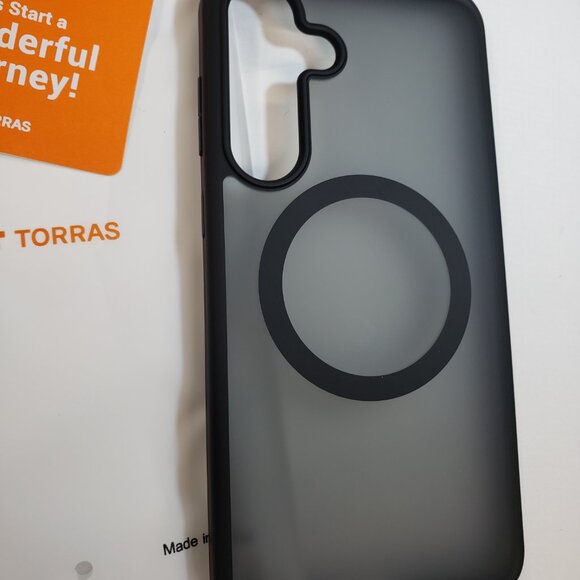 Torras for Samsung Galaxy S25+ Case (Plus Version) Black Transparent Shockproof - Picture 3 of 9